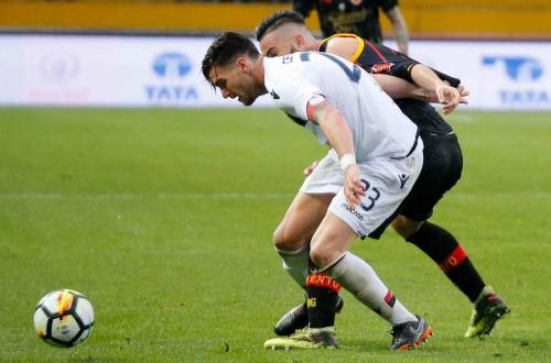 BENEVENTO-CAGLIARI. LUCA CEPPITELLI IN AZIONE.