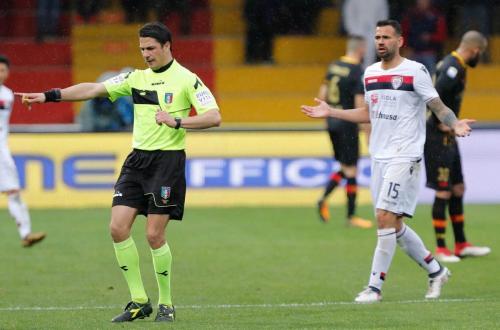 BENEVENTO-CAGLIARI.ARBITRO MANGANIELLO.