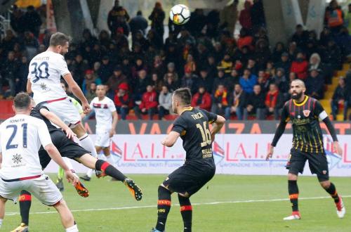 BENEVENTO-CAGLIARI. LEONARDO PAVOLETTI IN AZIONE.