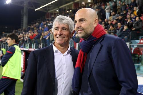 Cagliari (CA) 25  11  2017 Campionato Serie A TIM incontro Cagliari -   Inter Nella foto: Andrea Abodi con Tommaso GIulini SILPRESS/ENRICO LOCCI
