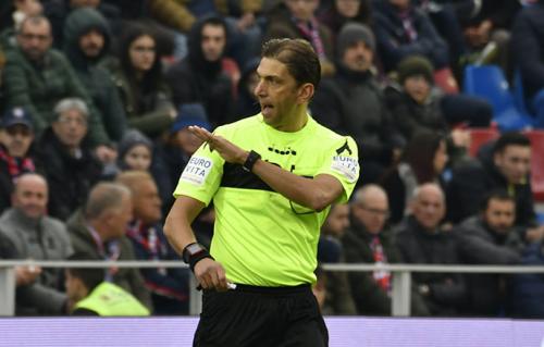 CROTONE-CAGLIARI 28-01-18. ARBITRO TAGLIAVENTO .SILPRESS/GIUSEPPE PIPITA