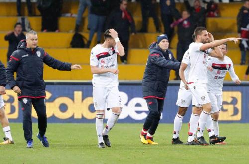 BENEVENTO-CAGLIARI. ESULTANZA FINALE