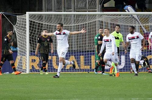 BENEVENTO-CAGLIARI. LEONARDO PAVOLETTI ESULTA