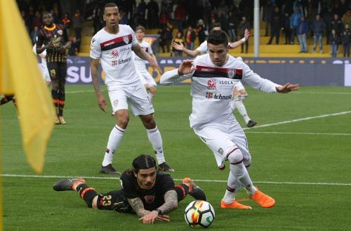 BENEVENTO-CAGLIARI.DIEGO FARIAS IN AZIONE