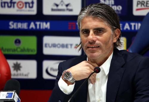 Cagliari (CA) 18 10  2017  Sardegna Arena - Conferenza stampa di presentazione nuovo allenatore del Cagliari Diego Lopez Nella foto:  Diego Lopez SILPRESS/ENRICO LOCCI