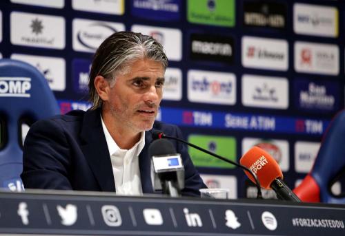 Cagliari (CA) 18 10  2017  Sardegna Arena - Conferenza stampa di presentazione nuovo allenatore del Cagliari Diego Lopez Nella foto:  Diego Lopez SILPRESS/ENRICO LOCCI