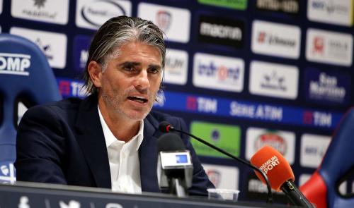 Cagliari (CA) 18 10  2017  Sardegna Arena - Conferenza stampa di presentazione nuovo allenatore del Cagliari Diego Lopez Nella foto:  Diego Lopez SILPRESS/ENRICO LOCCI