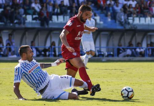 FERRARA, ITALIA, 17-09-17 - 4° GIORNATA DI CAMPIONATO SERIE A TIM ALLO STADIO PAOLO MAZZA: SPAL VS CAGLIARI, NELLA FOTO: Pavoletti Borriello